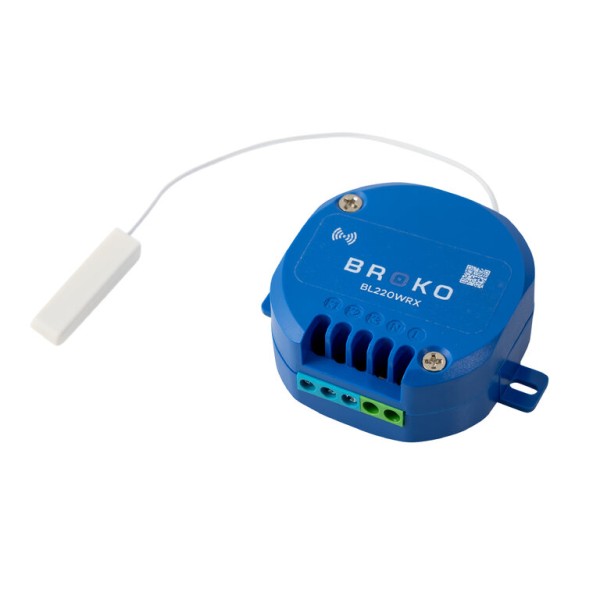 BL220WRX blau - Funk-Empfänger Unterputz 68 mm Dose für dezentrale KWL, 6,3 A, NO & NC, DIBt