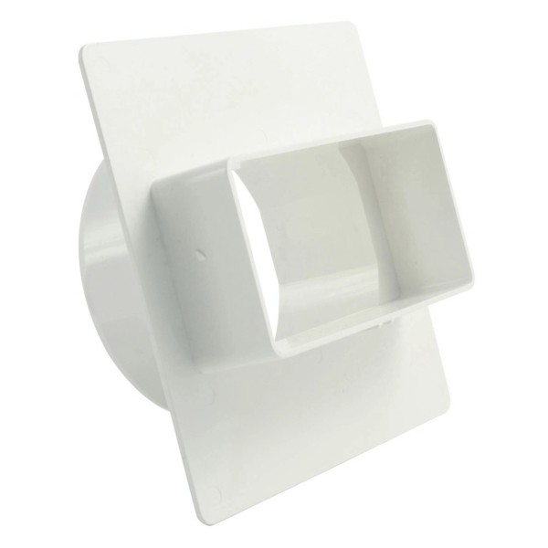 Flachkanal 100 Adapter rund/eckig Ø 100 mm