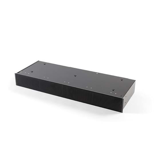 Sockel Umluftbox mit monoblock schwarz, Höhe 98 mm