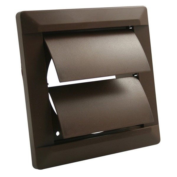 Selbsttätige Verschlussklappe Ø 100 mm Kunststoff braun