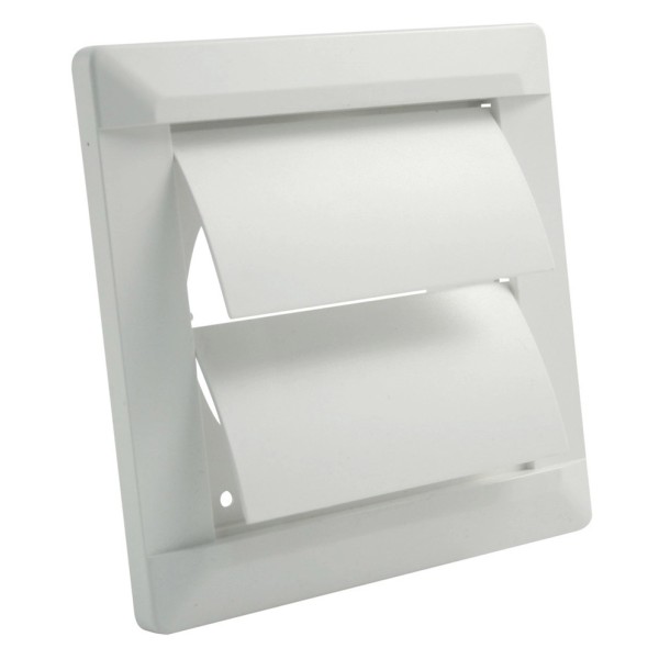 Selbsttätige Verschlussklappe Ø 125 mm Kunststoff weiß