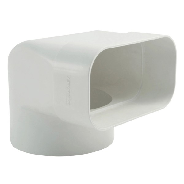 Flachkanal 125 Umlenkstück mit Stutzen Ø 125 mm