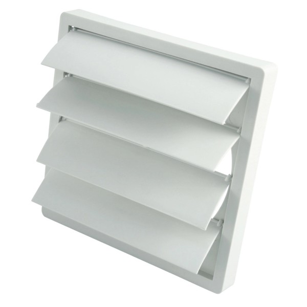 Selbsttätige Verschlussklappe Ø 150 mm Kunststoff weiß