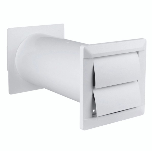 Mauerkasten Teleskopkanal 100 Anschluss eckig 110 x 54 mm