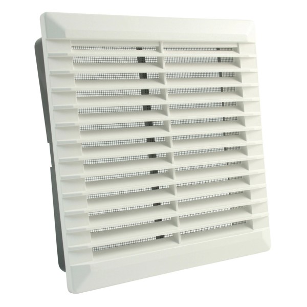 Lüftungsgitter 180x188/200x200 Einbau in Mauerwerk mm Kunststoff weiß