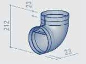 BERBEL Abluft 150 Rohrbogen 90°