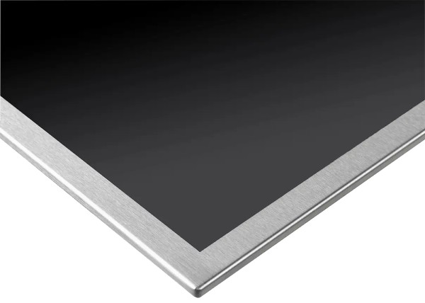 Edelstahlrahmen umlaufend 78×52 cm