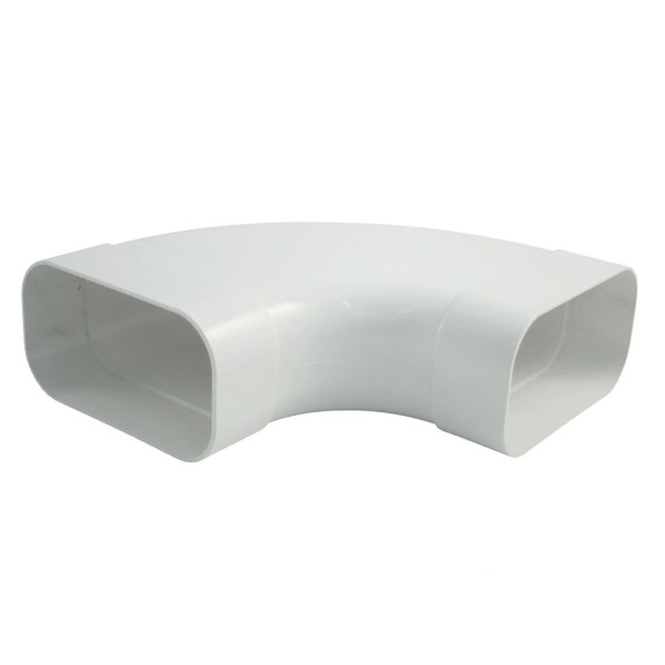 Flachkanal 125 Bogen 90° waagerecht